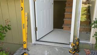 Jeld Wen Front Door Installation  Really crappy products and craftsmanship PART 1 [upl. by Chic767]