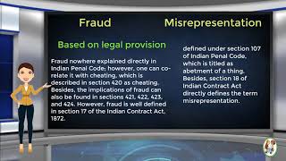 What is Difference Between Fraud amp Misrepresentation [upl. by Neelrahc757]