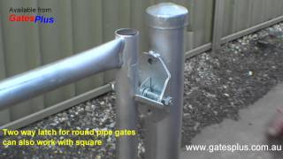 Gate Latch 2 way for round pipe and square [upl. by Dukie439]