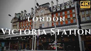 London Victoria Station Walk Through England 4K [upl. by Ainsley]