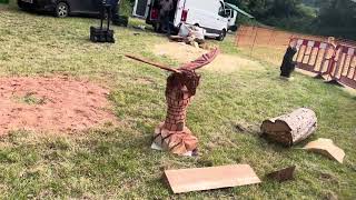 A fabulous range of wooden sculpture at Caerleon festival 2024 [upl. by Herra]