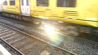 Merseyrail 507 009 making arcs at Birkdale station [upl. by Avenej]