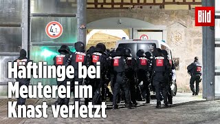 Gefängnismeuterei Polizei stürmt Knast in Thüringen  JVA Untermaßfeld [upl. by Thetisa]