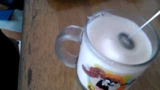 Aerolatte Review Frothing Cold Milk In Under 1 Minute [upl. by Leirbaj]